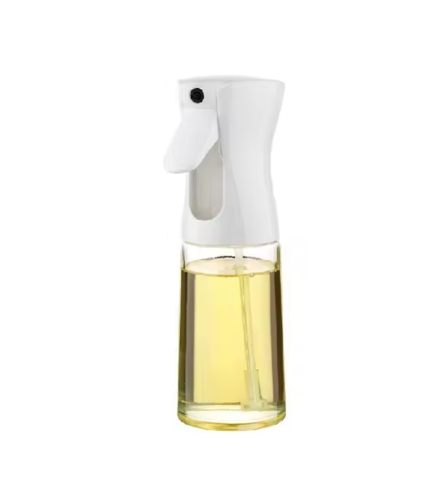 Glass Oil and Vinegar Spray Bottle with Plastic Top 200ml Assorted Colours 7883