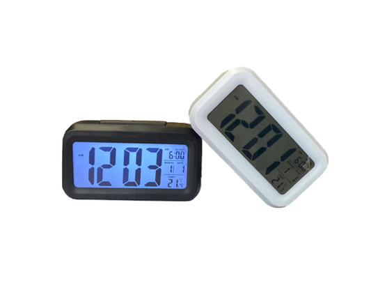 Bedroom LCD Digital Display Alarm Clock 14 x 7.5 x 4.7cm Assorted Colours 7909
