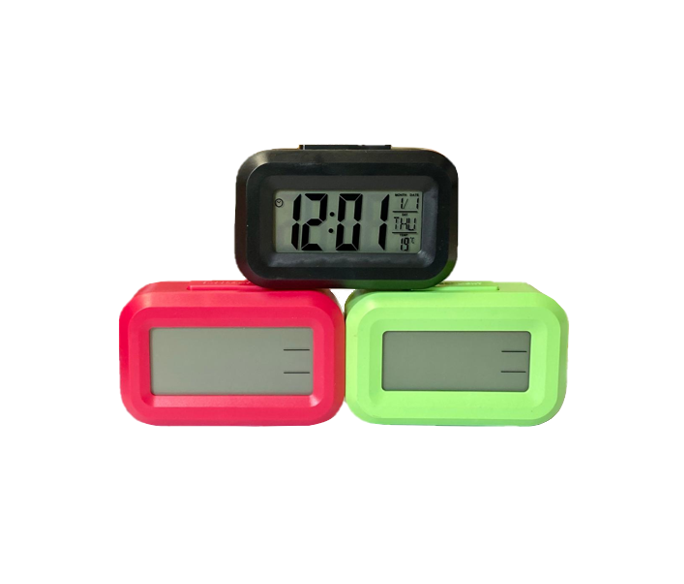 Mini Bedroom Digital Alarm Clock 8.9 x 5.5 x 2.8cm Assorted Colours 7910