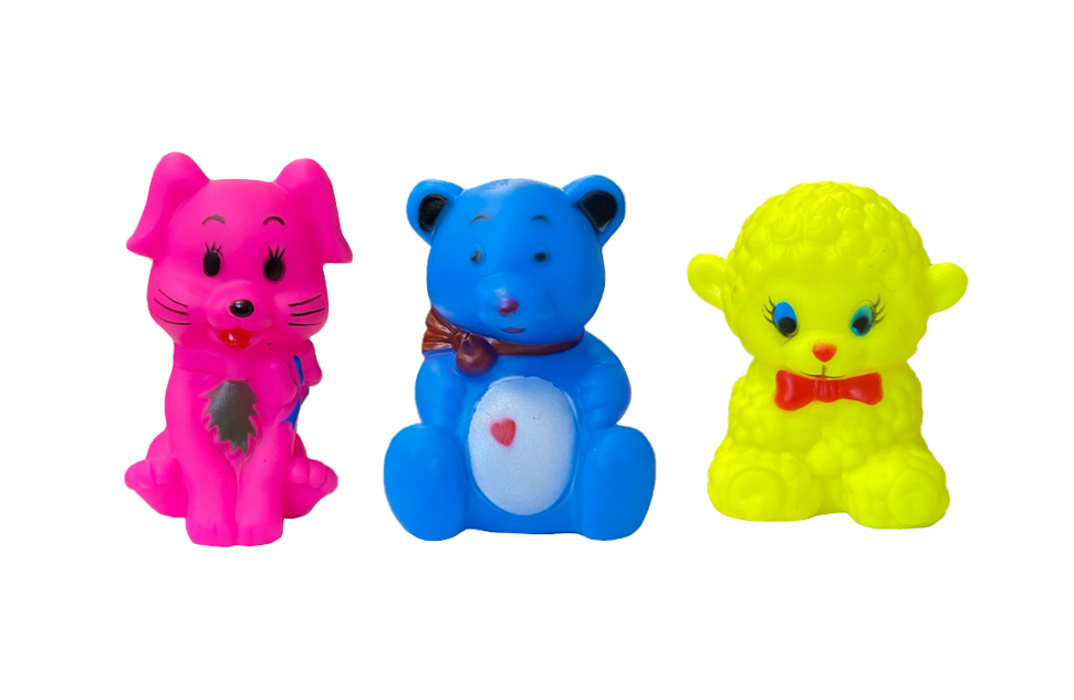 Pet Dog Toy Squeaky Animal 7.5 - 9.5cm Assorted Colours and Designs 7939