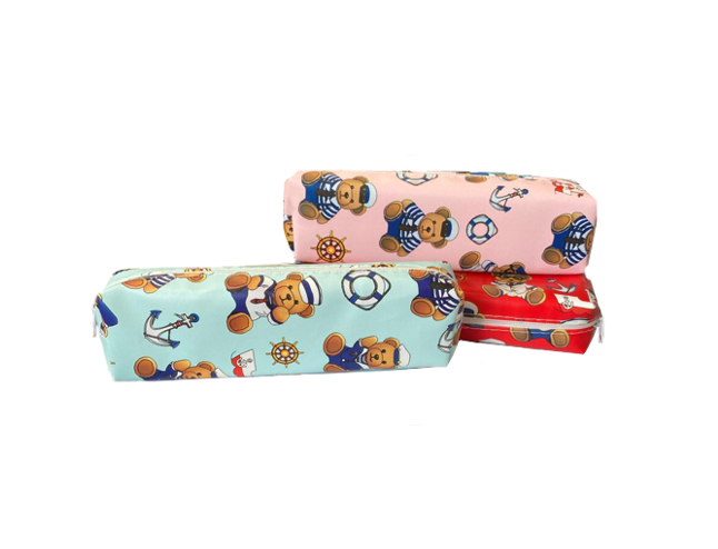 Stationery Pencil Case 19.5 x 5 x 4cm Assorted Designs and Colours 7946