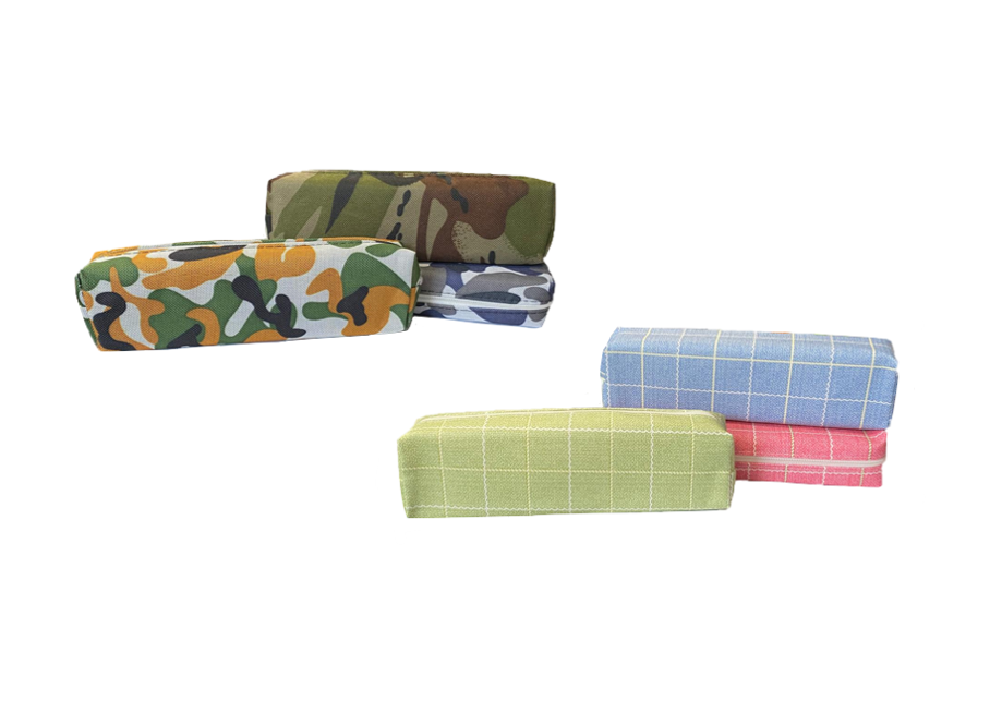 Stationery Pencil Case 19.5 x 5 x 4cm Assorted Designs and Colours 7946