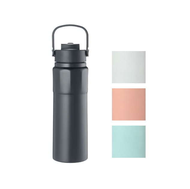 Stainless Steel Water Drinking Travel Thermos Flask Tumbler with Handle 750ml Assorted Colours 7949
