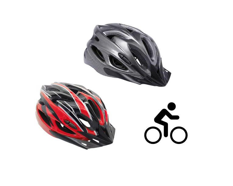 Adult Bike Bicycle Helmet with Chin Strap One Size Assorted Colours 7967