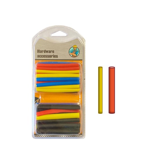 DIY Pack of Heat Shrinking Tubing 7cm Assorted Colours 7974