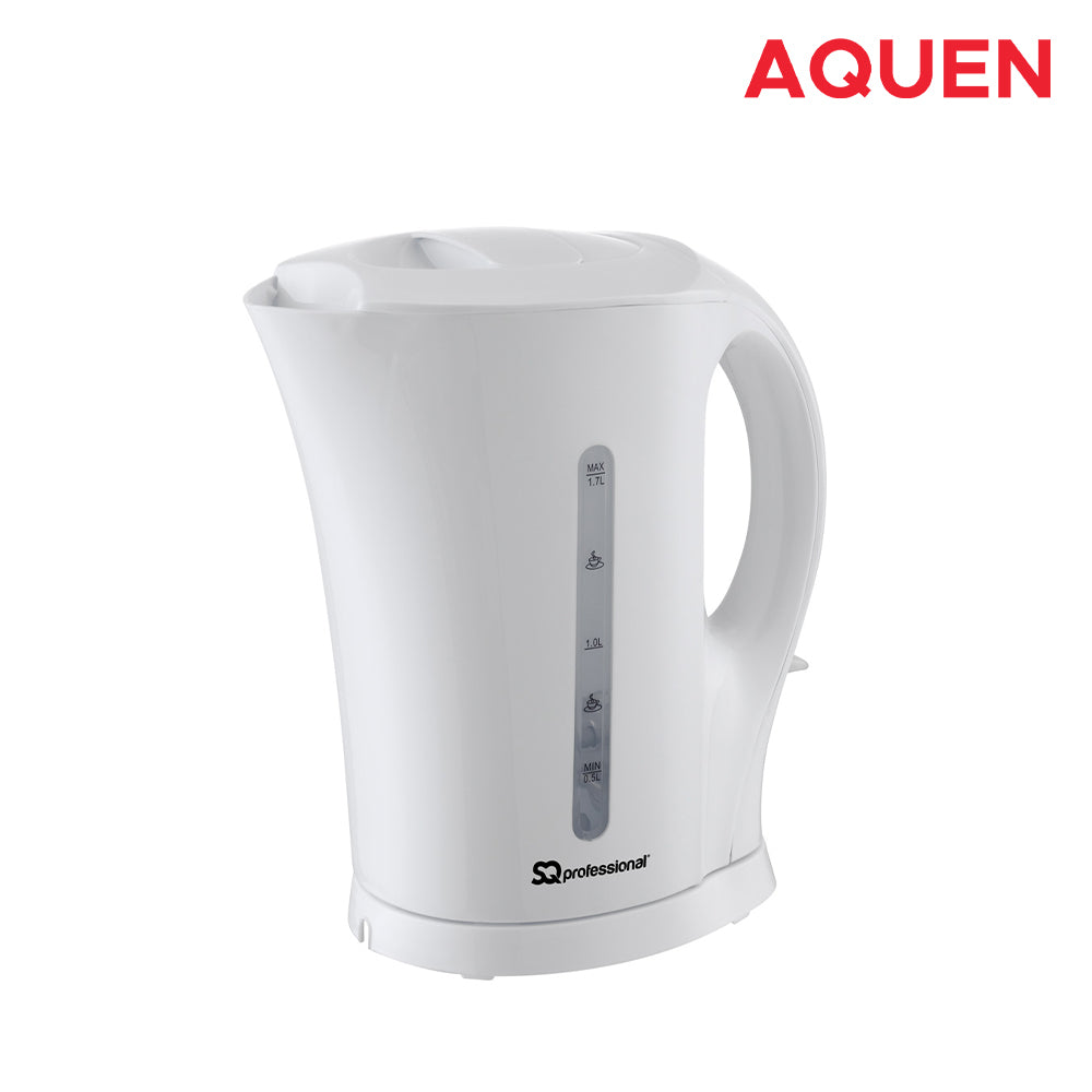 SQ Professional Aquen Plastic Kettle 1.7 Litre 2200W White 4720