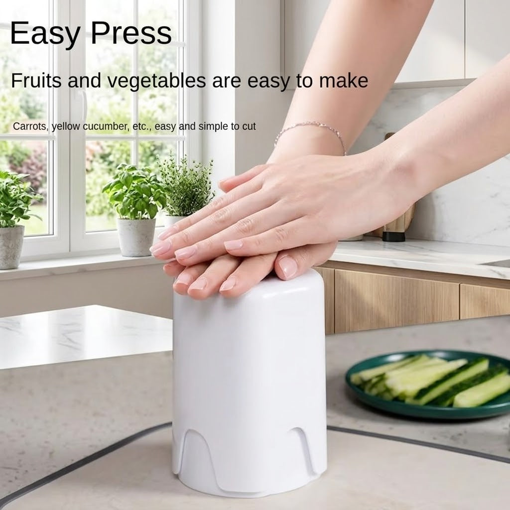 Perfect Fries Potato Chips Cutter Slicer – One-Step Vegetable Fry Cutter with Stainless Steel Blade, SKU 4473
