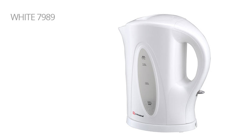 SQ Professional Aquen Plastic Kettle 1.7 Litre 2200W White 4720