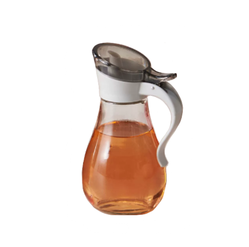 Glass Olive Oil Vinegar Sauce Dispenser Pouring Bottle with Plastic Top 380ml Assorted Colours 8018 (Parcel Plus Rate)