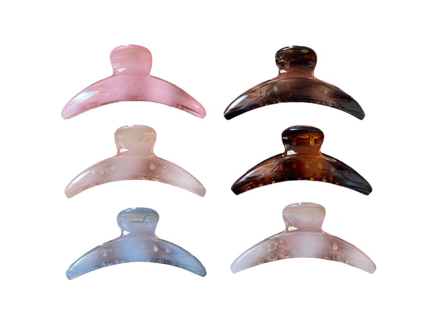 Plastic Hair Claw Clip 10cm Assorted Colours 8070
