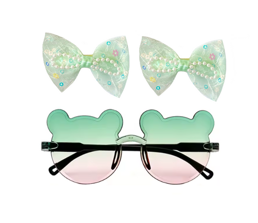 Hair Accessories Clips &amp; Plastic Fancy Dress Glasses Assorted Designs 13cm Width SKU 8089