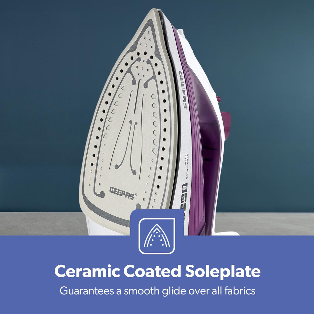 Clothes Steam Iron with Ceramic Soleplate 2000W Purple GSI24029UKPL