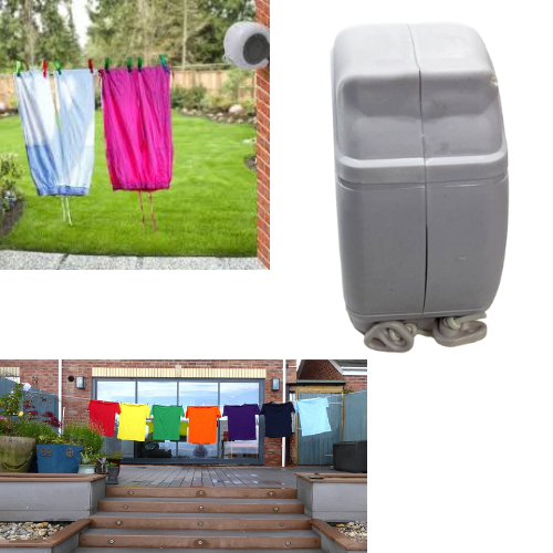Easy To Install Retractable Garden Washing White or Grey Line 26 Metre 02398/26M-W A