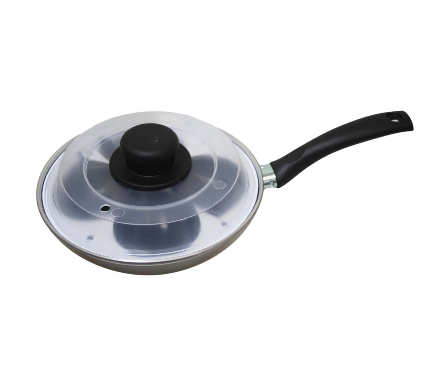 Non Stick Home Kitchen 4 Egg Poacher Pan 20cm With Long Safety Handle Egg Poacher 5.5cm 9101 A