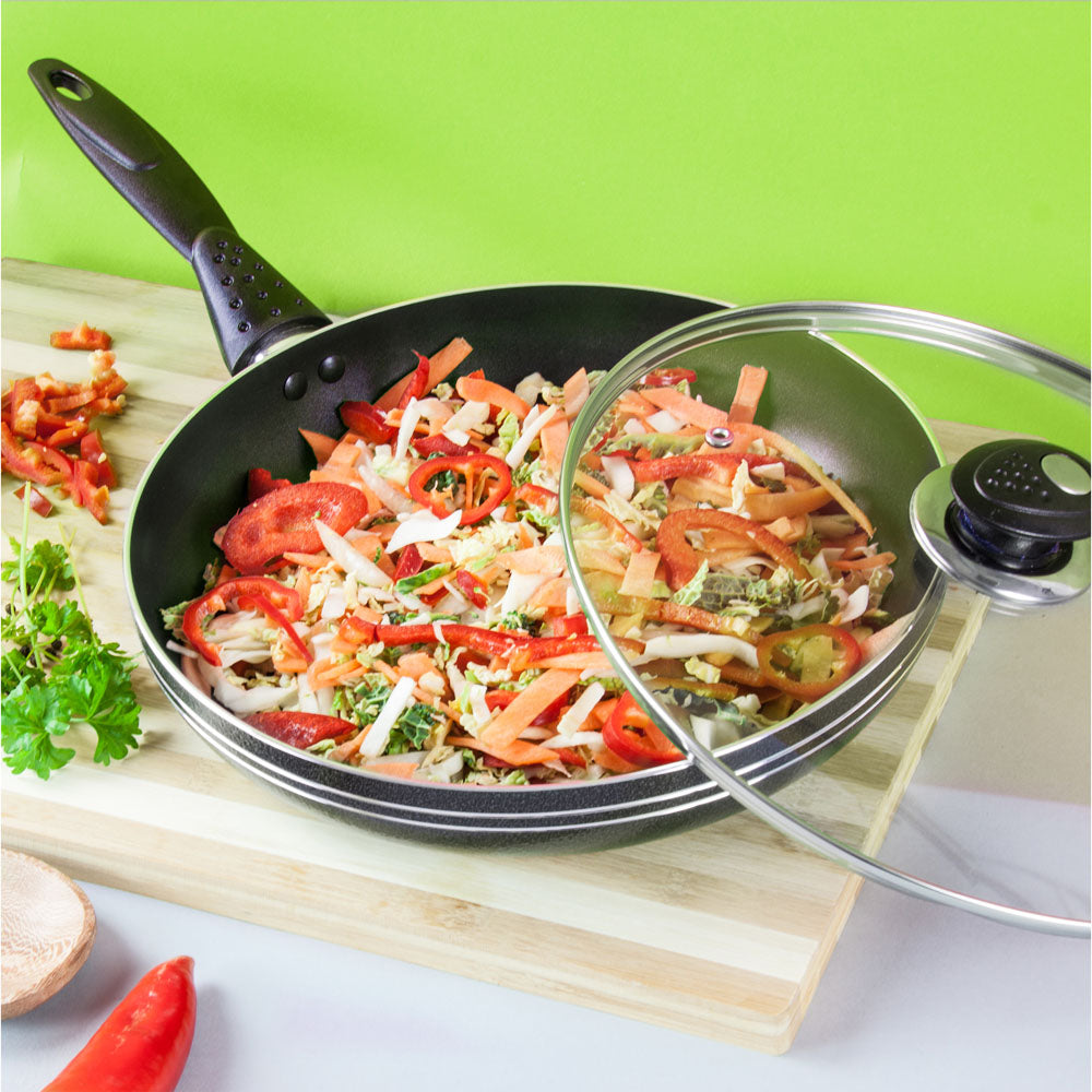Una Non stick Frying Pan with Lid 22 cm 9449 A