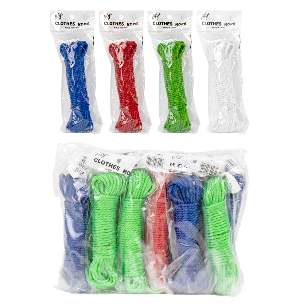 Durane Nylon Laundry Clothes Washing Line Rope 15m Assorted Colours 9961