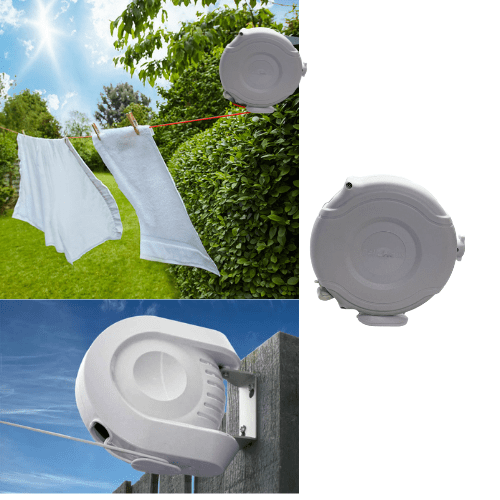 Easy To Install Retractable Garden Washing White or Grey Line 26 Metre 02398/26M-W A