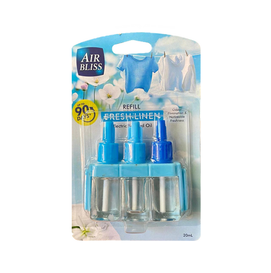 Air Bliss Fresh Linen Scented Oil Plug-In Refill 20ml – SKU AFL