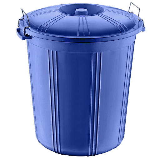 Round Bin with Lid 90 Litre Assorted Colours AK273