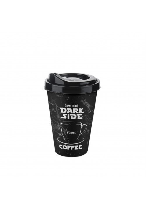 TTZ Plastic Reusable Travel Coffee Cup 400ml Assorted Designs AP9122