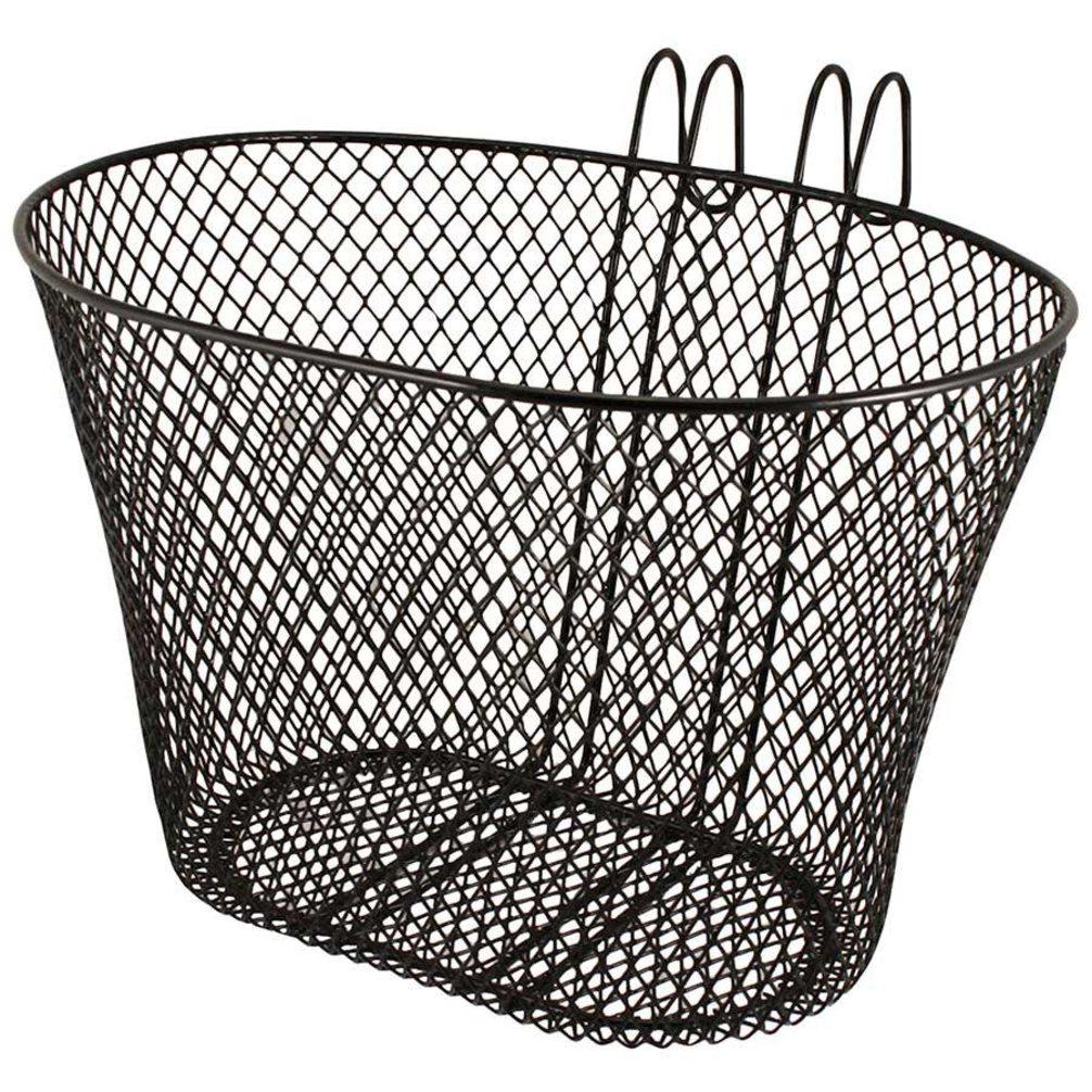 Metal Bicycle Bike Basket Black 22 x 26 cm 1992