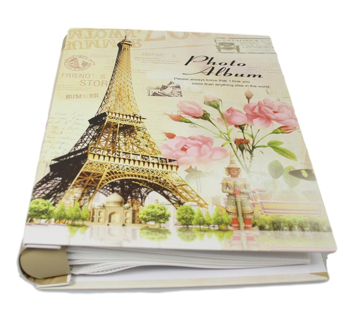Paris Vintage Memories Wedding Birthday Photo Picture Album 4 x 6" Assorted Designs 5528