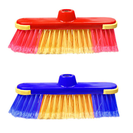 Cleaning Brush Broom Head Plastic 26 cm Assorted Colours 1079 A
