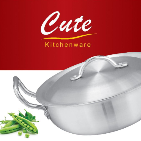 CUTE Metal Wire Handle Karahi Wok Pan Set of 5 Assorted Sizes 1 - 5 CUTEK5