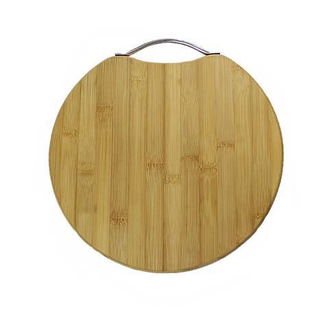 Round Wooden Chopping Board with Handle 34cm 3668