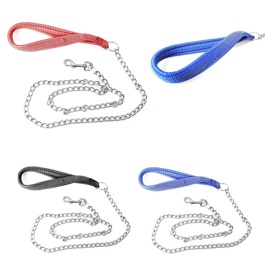 Heavy Duty Metal Dog Strap Chain Lead 97 cm Assorted Colours 3033 A