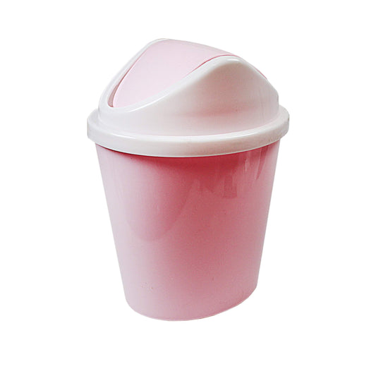 Mini Oval Plastic Dustbin Bathroom Kitchen Bedroom Bin 18cm Assorted Colours 4930