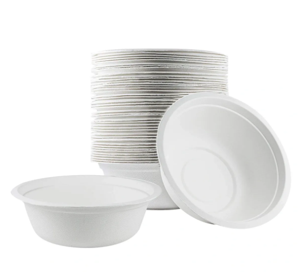 Disposable Compostable Eco-Bio Bagasse Sugarcane Bowls 8oz Pack of 20 EC1994