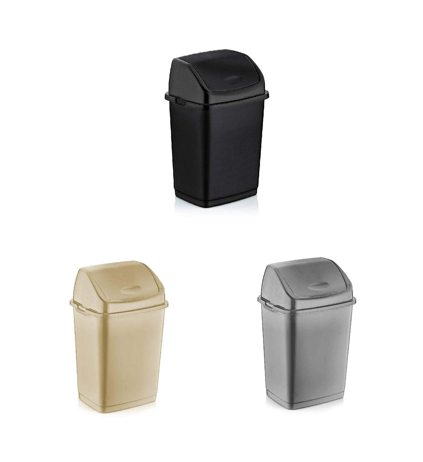 Plastic Fantasy Dust Bin 5 Litre Assorted Colours D09701 / SB5