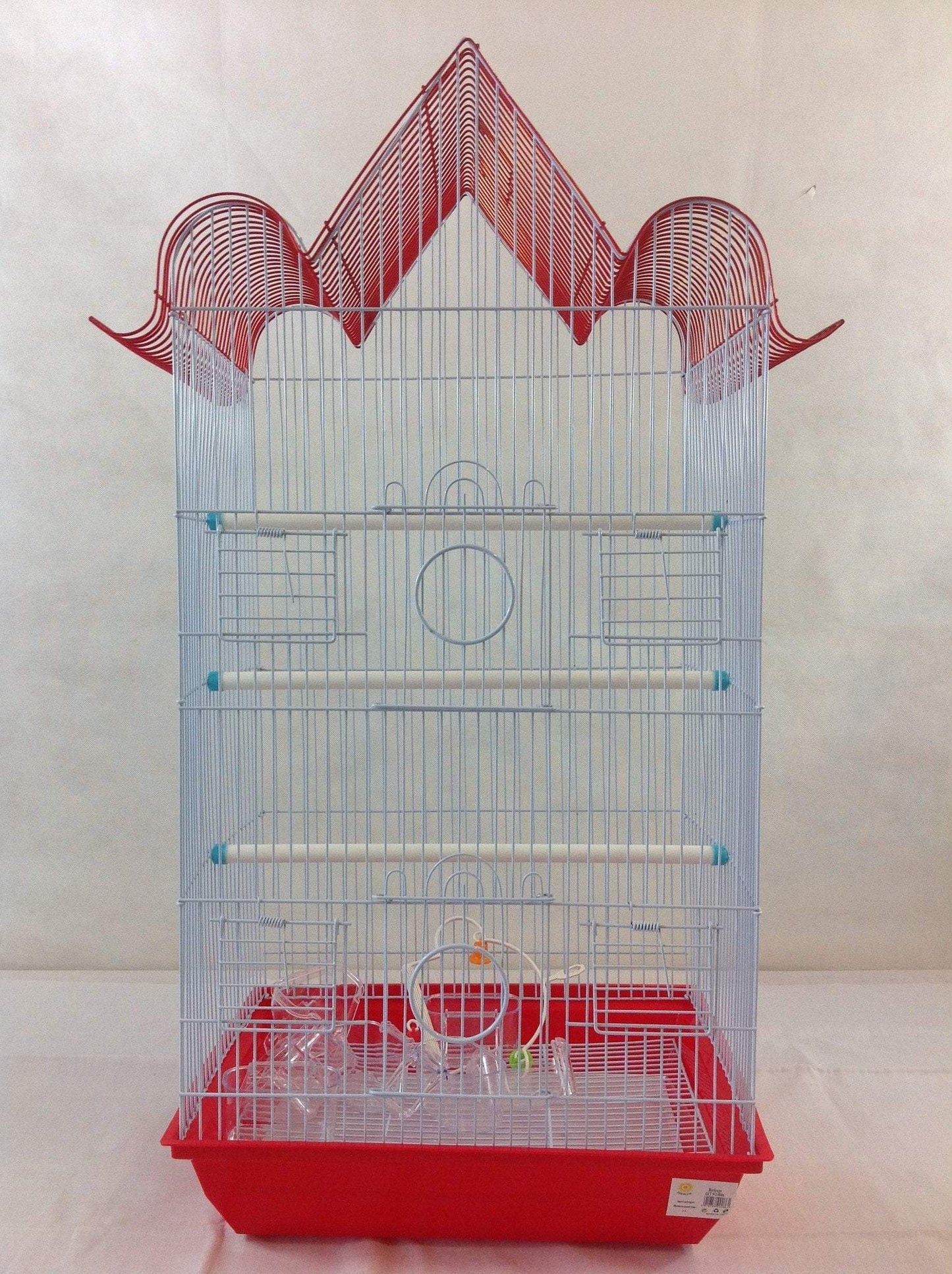 Large Metal Bird Cage 68 x 43 cm Assorted Colours 0086
