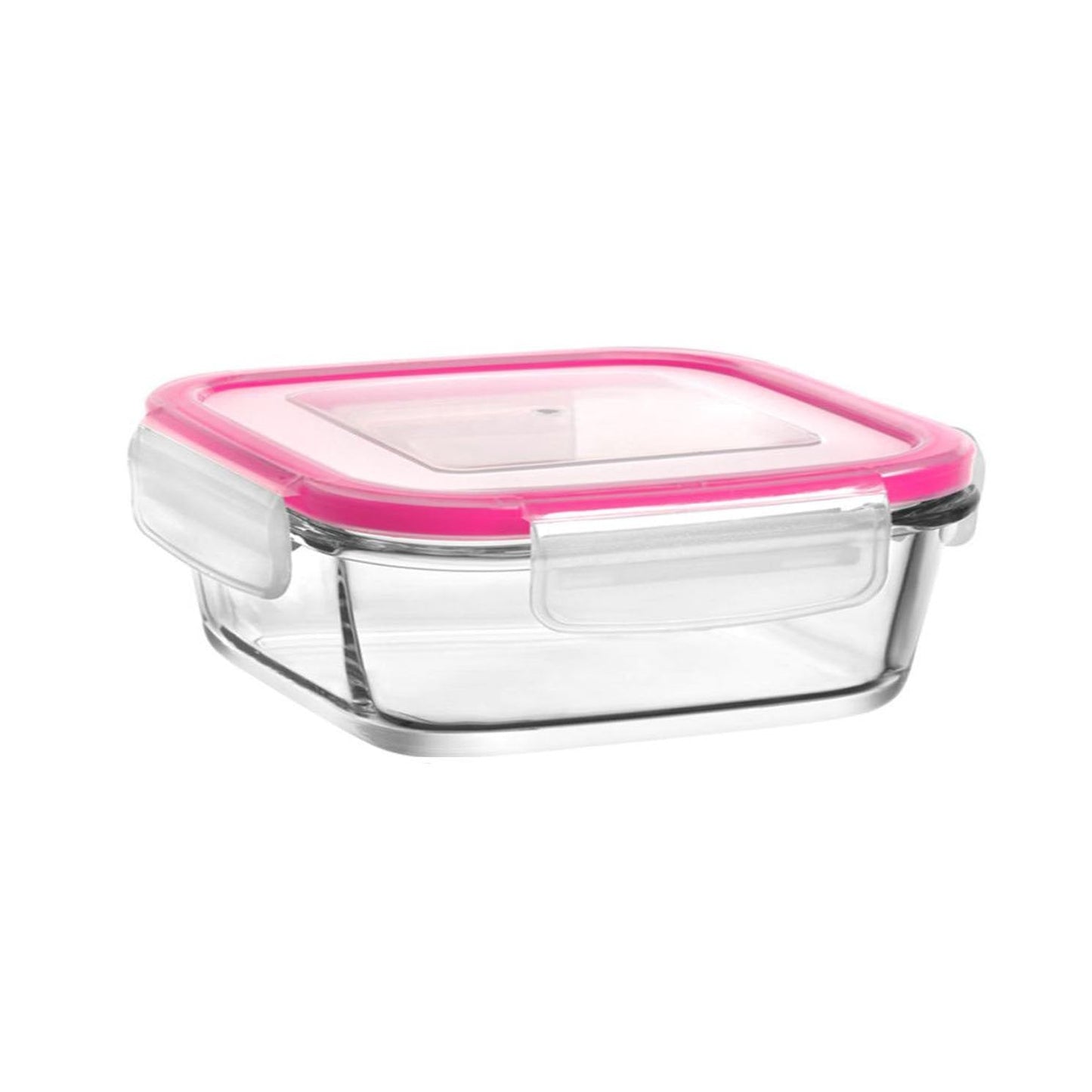 Glass Food Storage Container 400cc Assorted Colours FRS237KDP A