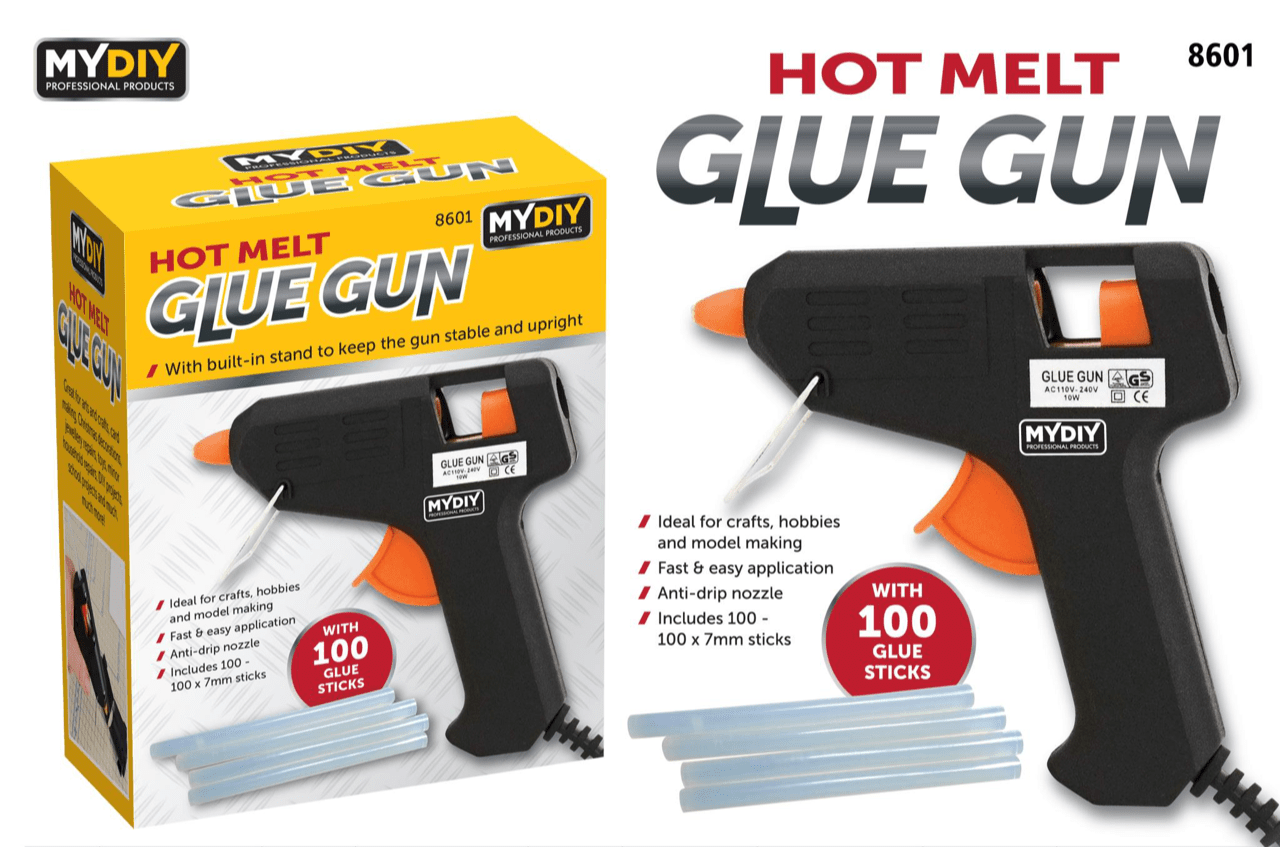 Hot Melt Glue Gun With Anti Drip Nozzle including 100 Glue Sticks 8601