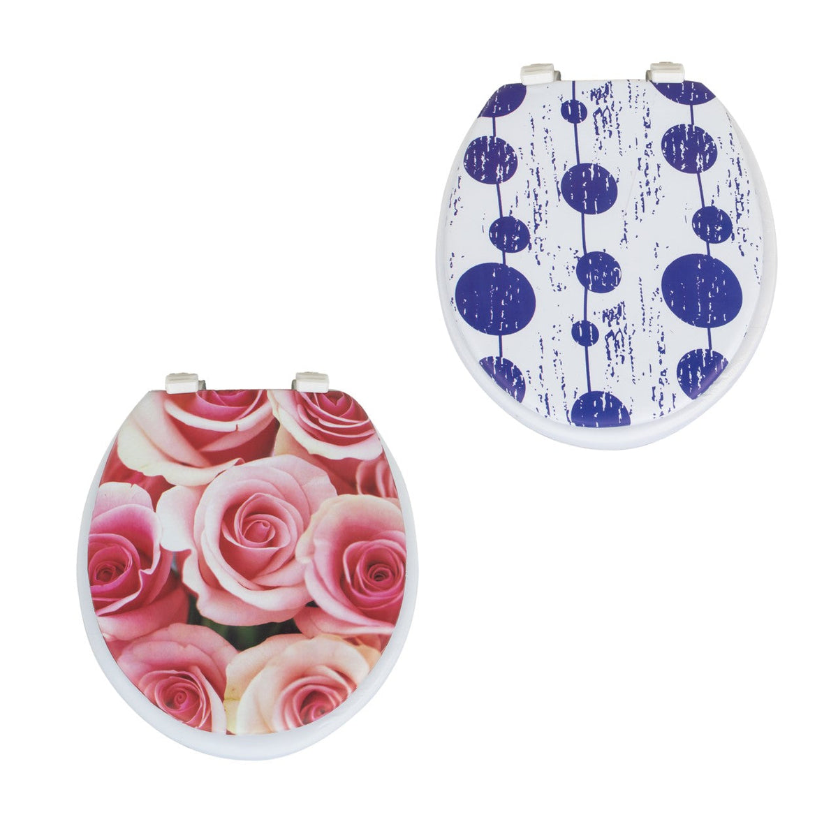 SQ Durane Cushioned Toilet with Print Seat 36 x 41cm Assorted Designs 9929