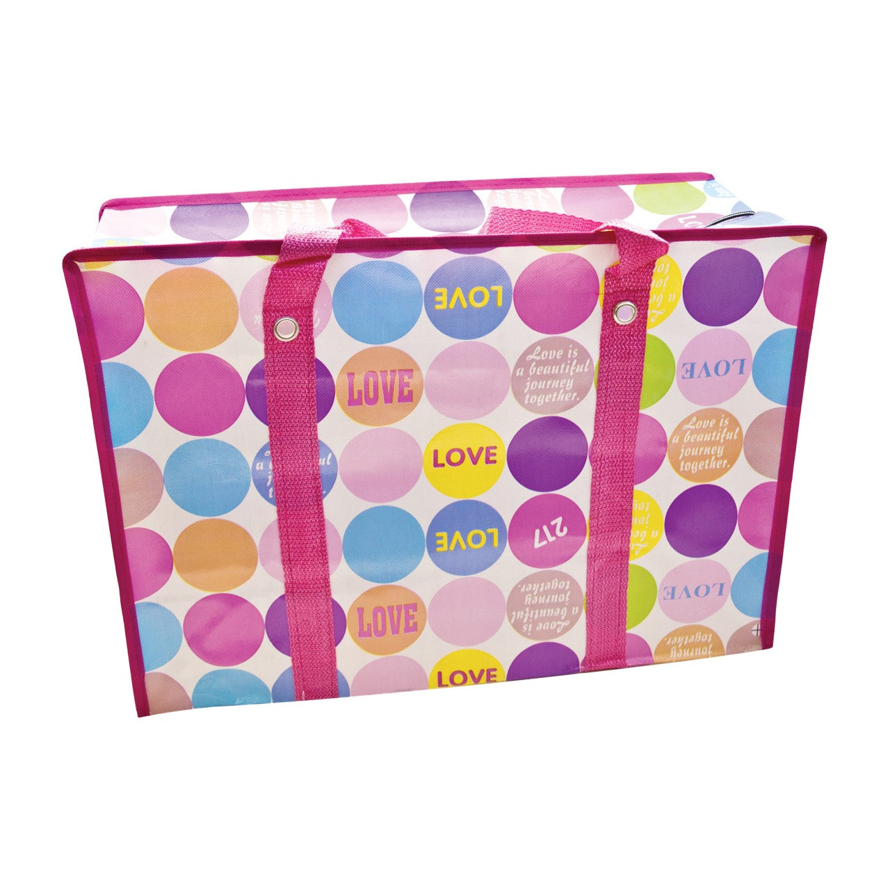 Durane Extra Large Plastic Laundry Carrying Bag 80 x 24 x 60cm Assorted Designs 9687
