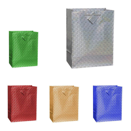 Assorted Colour Holographic Party Birthday Gift Bags 5 x 29 x 8.50 cm 0815