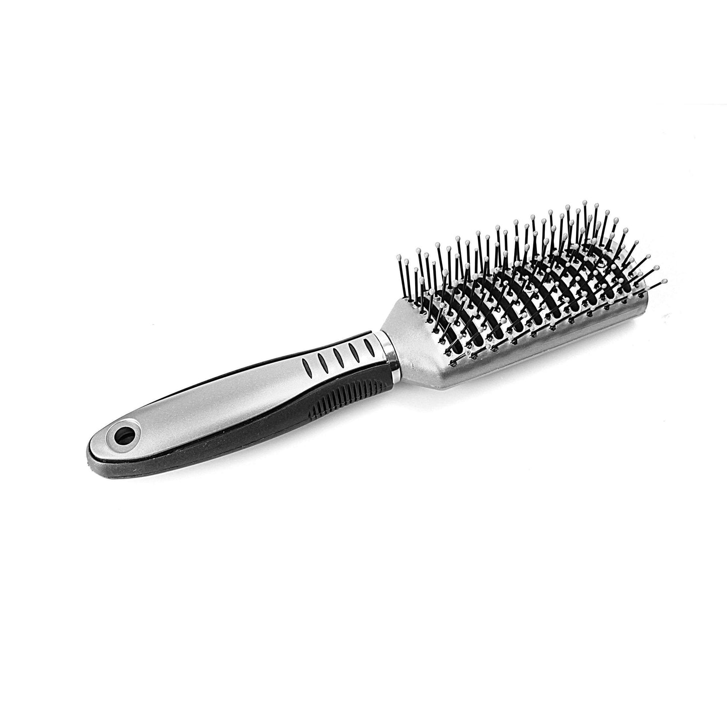 Plastic Rectangular Hair Brush 20cm Assorted Colours 2186 A