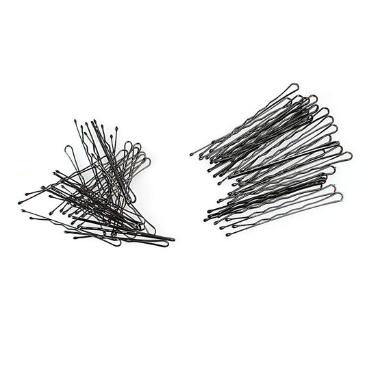 Black Metal Bobby Hair Pin 2 Sizes 7290