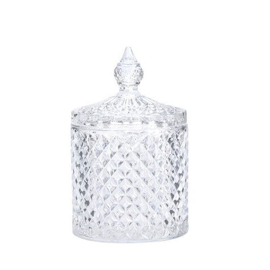 Crystal Glass Jar Sweets Sugar Glassware 10 x 8.5 cm 6315 A