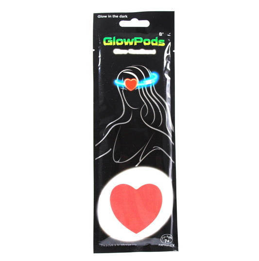 Glow In The Dark Pods Neon Party Headband Heart Shape 5256