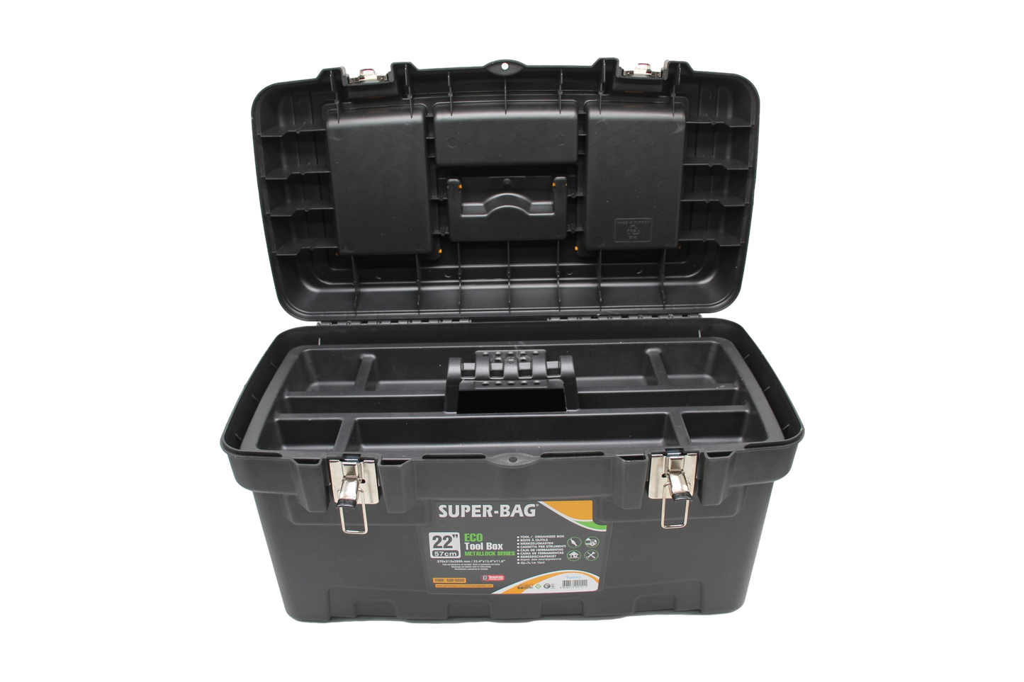 Mega Tool Box 22'' With Carry Handle Diy Home ASR5030