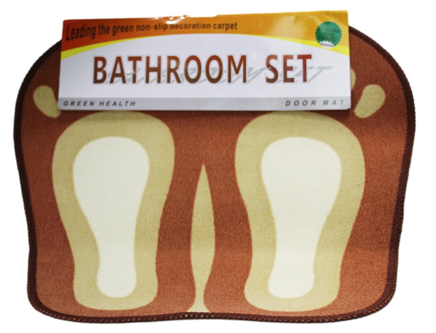 Bathroom Bath / Door Mat with Feet Design 45 x 50cm Assorted Colours 5424
