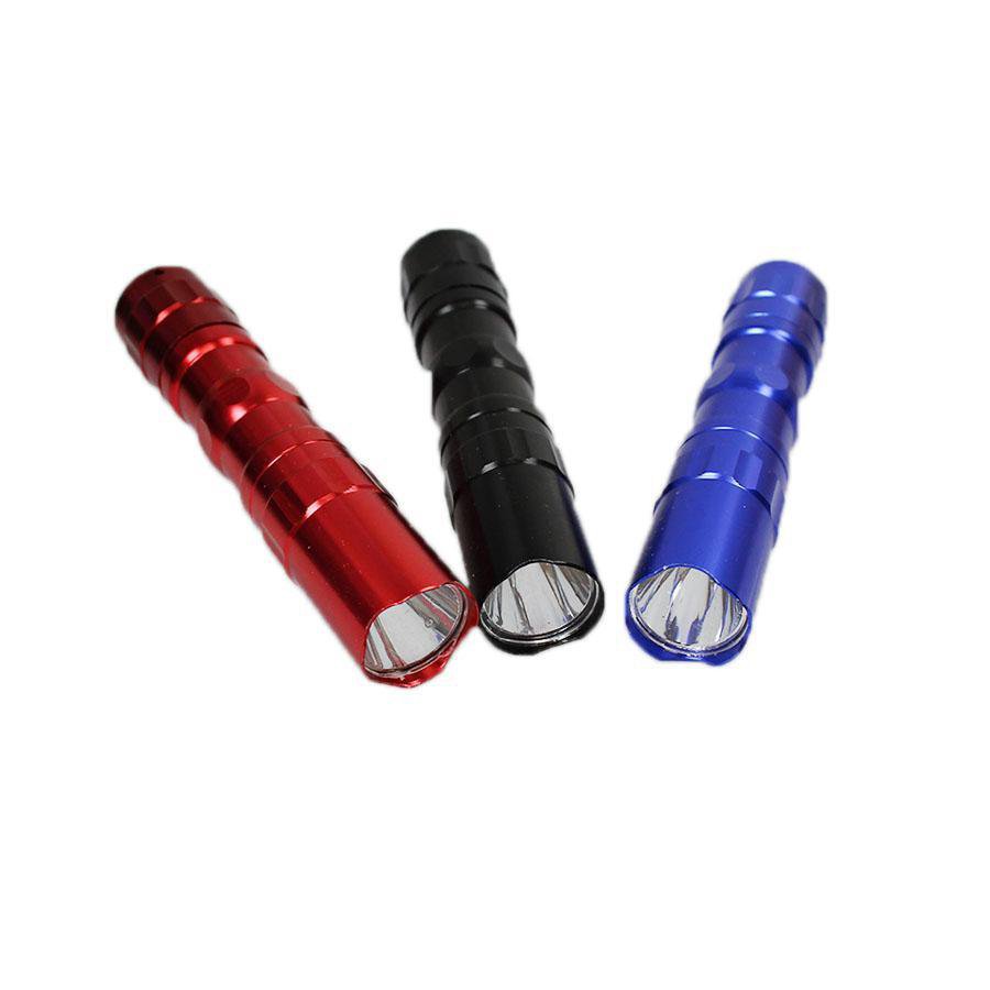 Mini Aluminium Led Torch 9.5cm Assorted Colours 5108
