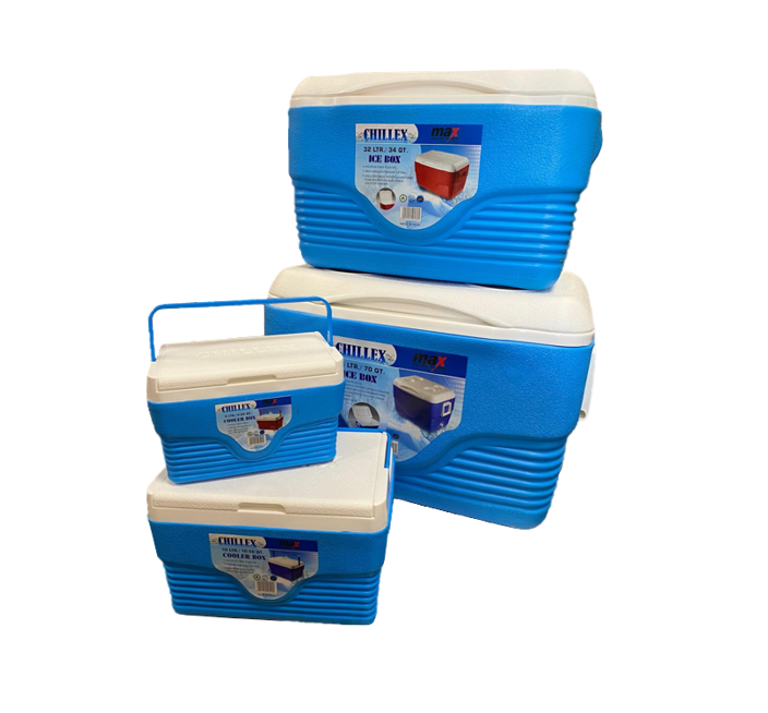 Chillex Ice Chest Cooler Box Set of 4 Assorted Colours MX5240