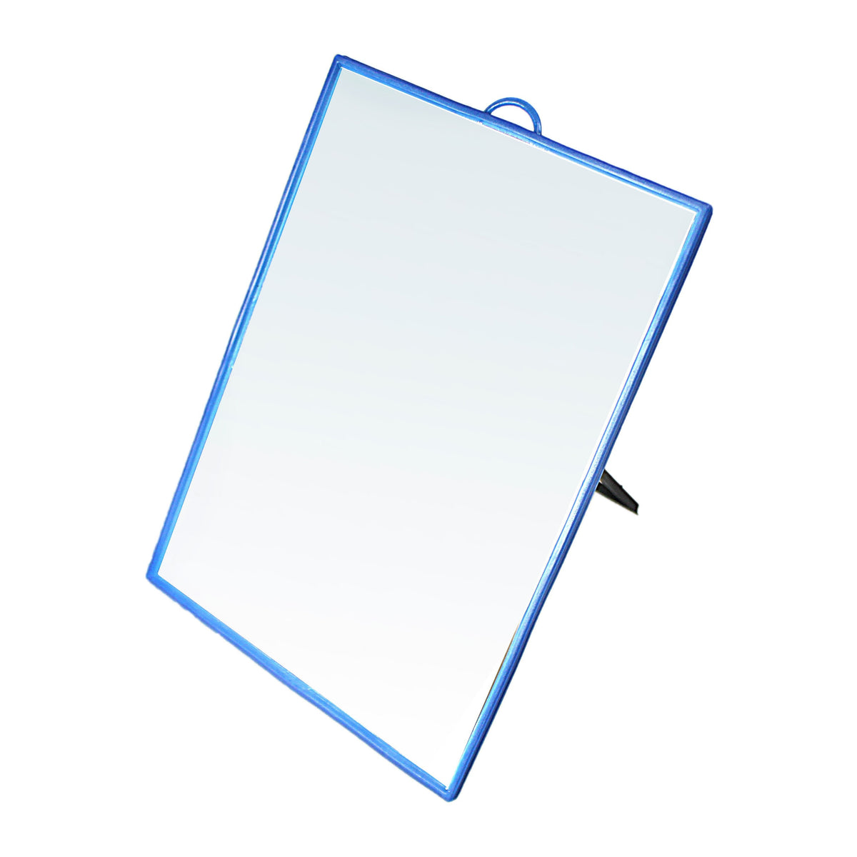 Desk Table Plastic Coloured Border Square Shaped Mirror 30 x 40cm Assorted Colours 0179
