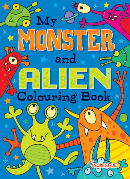 Children's Fun Colouring Book Monsters / Dinosaur Assorted Designs P2806