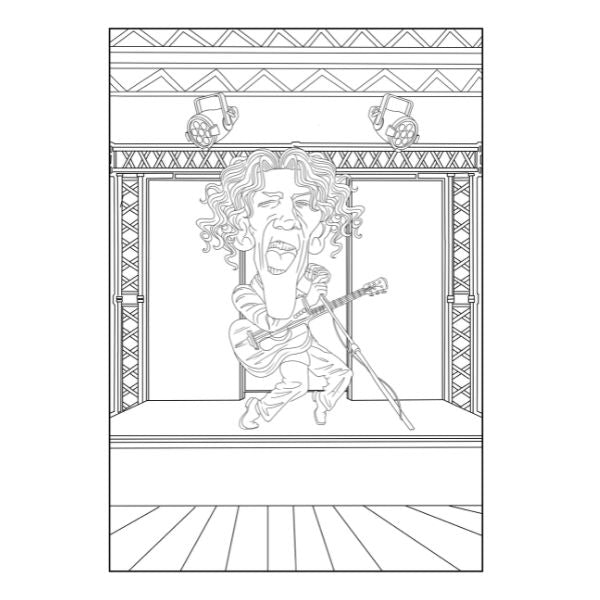 Advanced A4 Colouring Book Comical Character P2955
